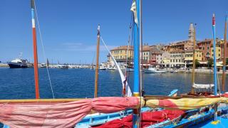 The 16th Rovinj regatta of traditional boats with lug and lateen sails