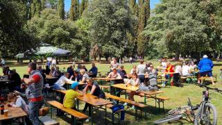 Labor Day celebration in the Golden Cape forest park