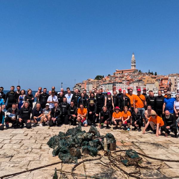Major Underwater Cleanup: Over a Tonne of Waste Removed from the Seabed in Rovinj